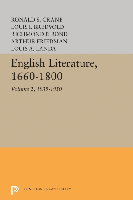 English Literature, Volume 2 : 1939-1950, Paperback / softback Book