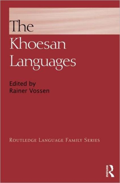 The Khoesan Languages, Hardback Book