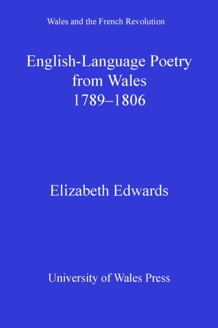 English-Language Poetry from Wales 17891806, PDF eBook