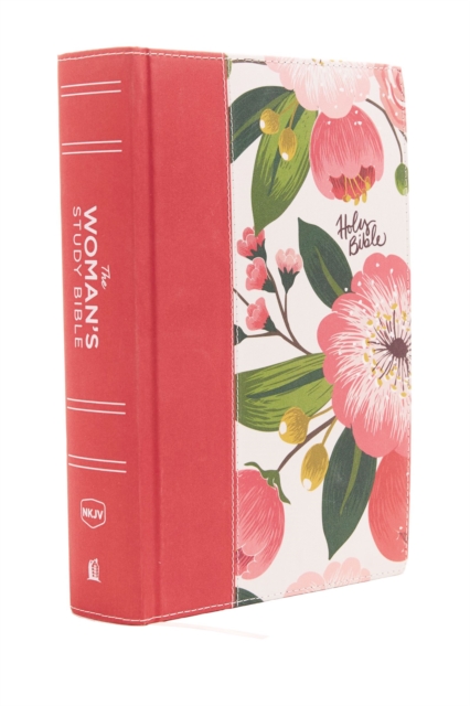 NKJV, The Woman's Study Bible, Cloth over Board, Pink Floral, Red Letter, Full-Color Edition : Receiving God's Truth for Balance, Hope, and Transformation, Hardback Book