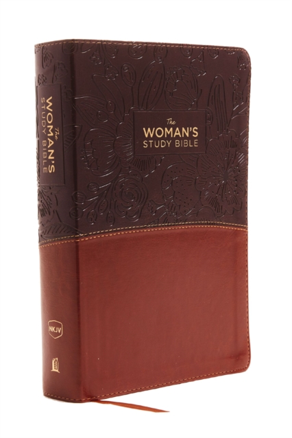 NKJV, The Woman's Study Bible, Leathersoft, Brown/Burgundy, Red Letter, Full-Color Edition, Thumb Indexed : Receiving God's Truth for Balance, Hope, and Transformation, Leather / fine binding Book