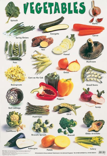Vegetables, Poster Book