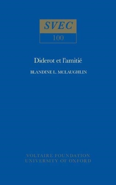 Diderot et L'amitie, Paperback / softback Book