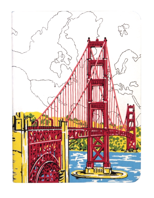 San Francisco Golden Gate Handmade Journal, Notebook / blank book Book