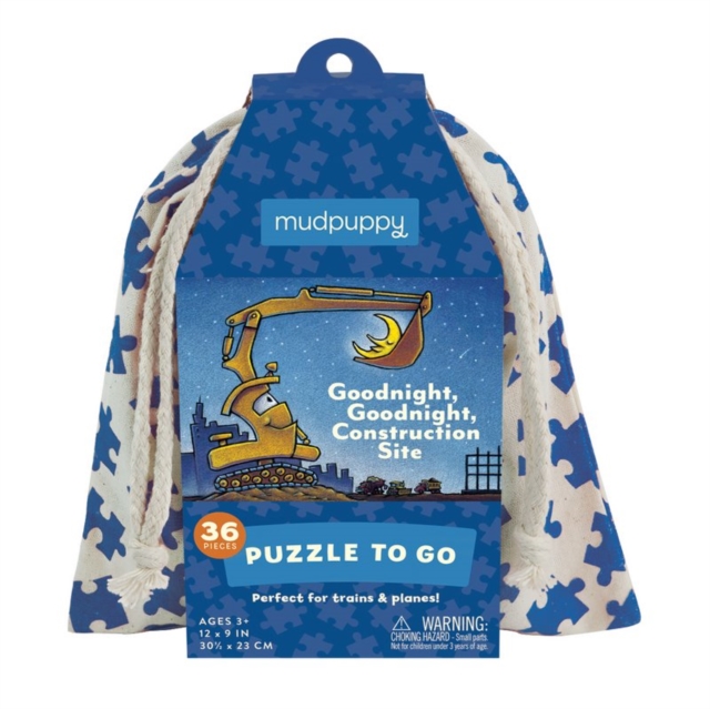 Goodnight, Goodnight, Construction Site Puzzle to Go : Puz to Go Goodnight Construction Site, Jigsaw Book