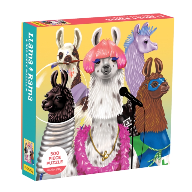 Llama Rama 500 Piece Family Puzzle, Jigsaw Book