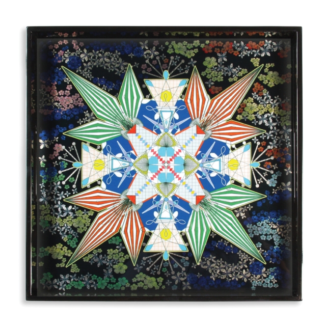 Christian Lacroix Flowers Galaxy Square Lacquer Tray, Tableware Book