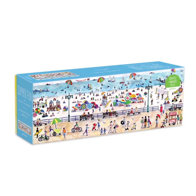 Michael Storrings Summer Fun 1000 Piece Panoramic Puzzle, Jigsaw Book
