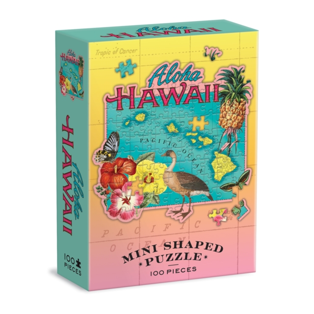 Hawaii Mini Shaped Puzzle, Jigsaw Book