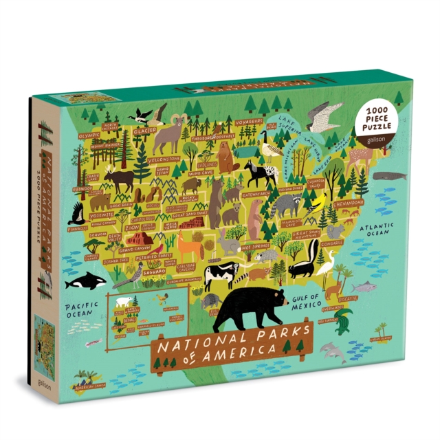 National Parks of America 1000 Piece Puzzle, Jigsaw Book