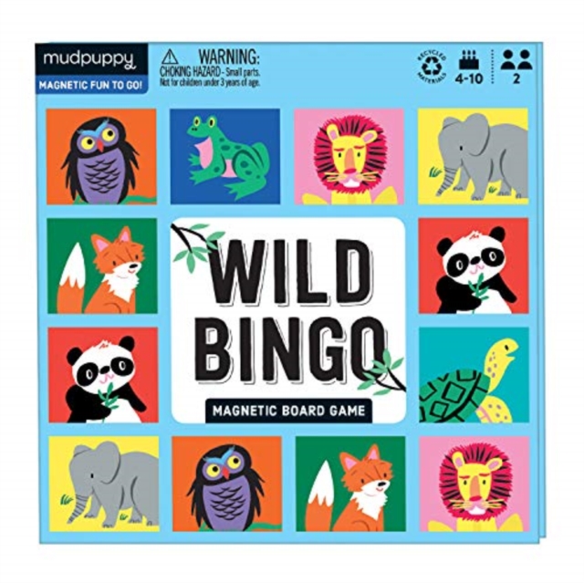 Wild Bingo Magnetic Board Game, Game Book