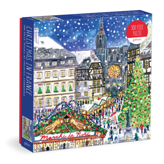 Michael Storrings Christmas in France 500 Piece Puzzle, Jigsaw Book
