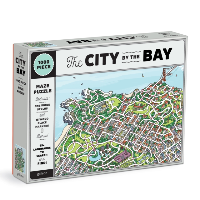 The City By the Bay 1000 Piece Maze Puzzle, Jigsaw Book