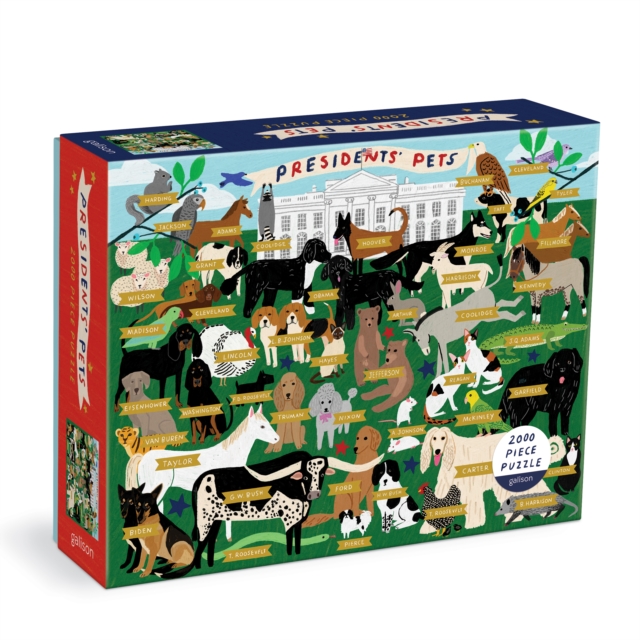 Presidents' Pets 2000 Piece Puzzle, Jigsaw Book