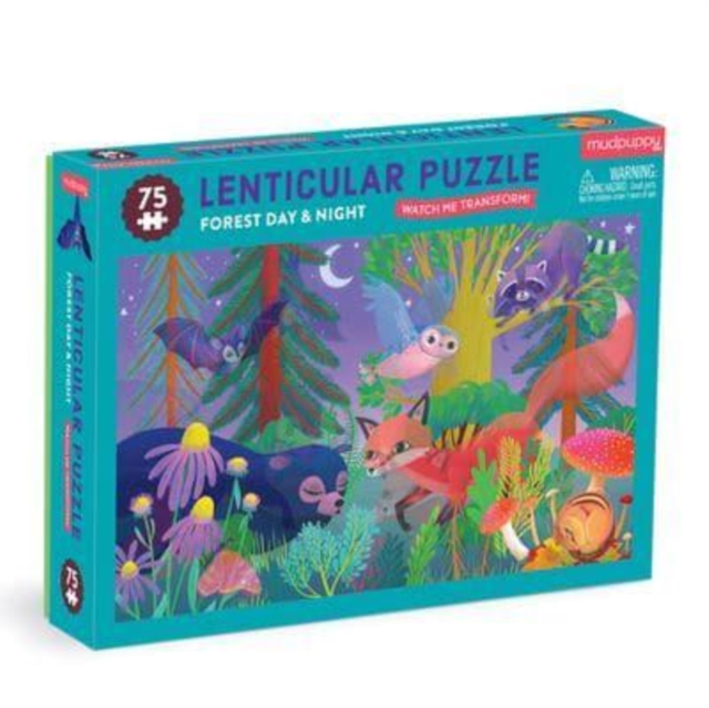 Forest Day & Night 75 Piece Lenticular Puzzle, Jigsaw Book