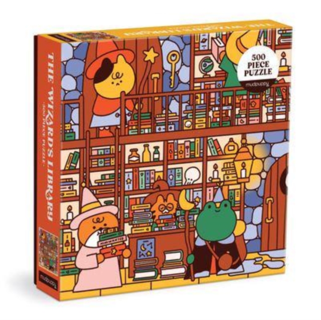 The Wizard's Library 500 Piece Family Puzzle, Jigsaw Book