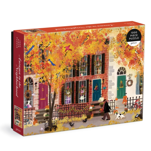 Autumn in the Neighborhood 1000 Piece Puzzle, Jigsaw Book