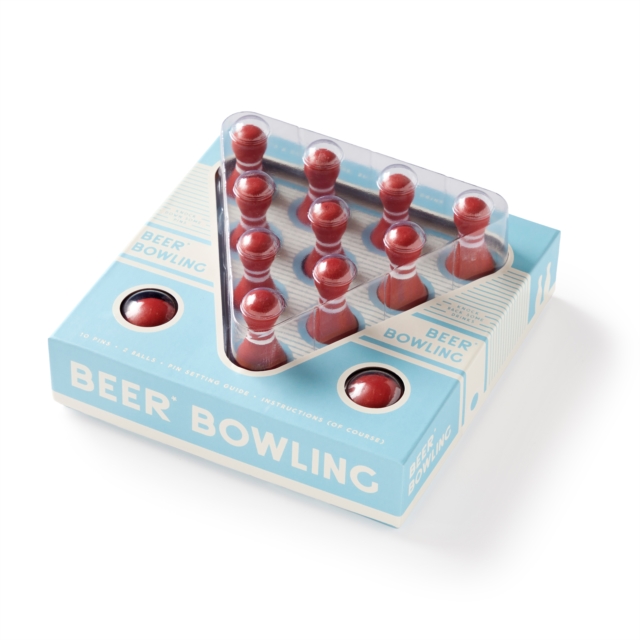 Beer Bowling Drinking Game Set, Game Book