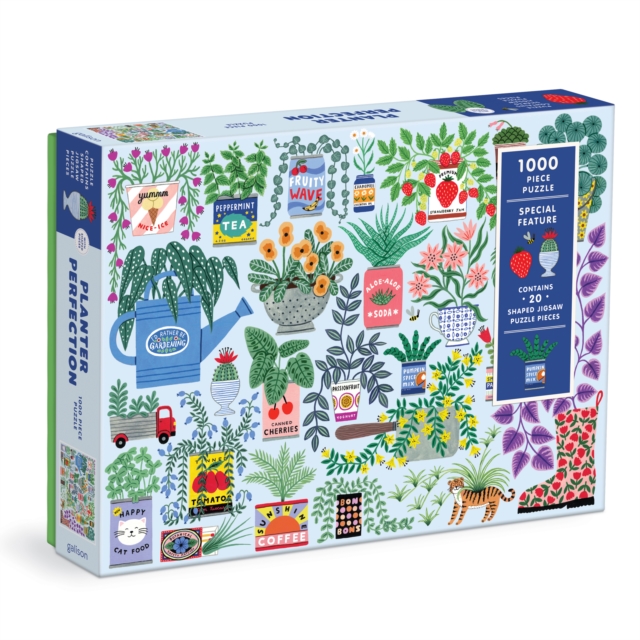 Planter Perfection 1000 Piece Puzzle with Shaped Pieces, Jigsaw Book