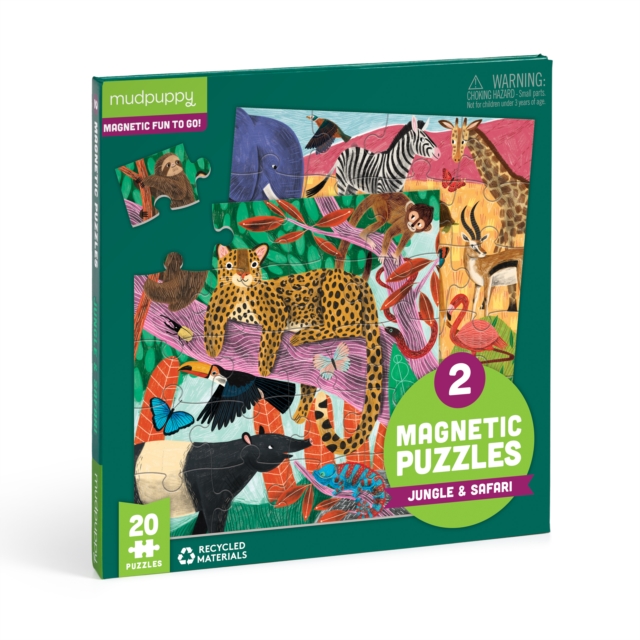 Safari & Jungle Magnetic Puzzle, Jigsaw Book
