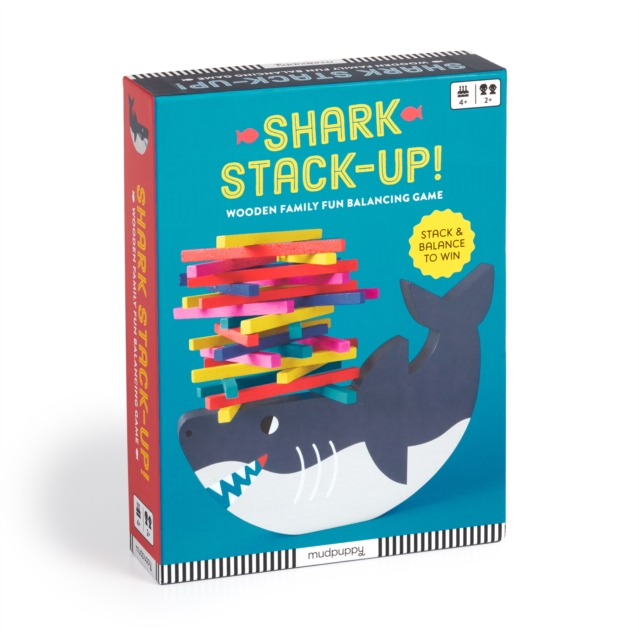 Shark Stack-up! Wooden Balancing Game, Game Book