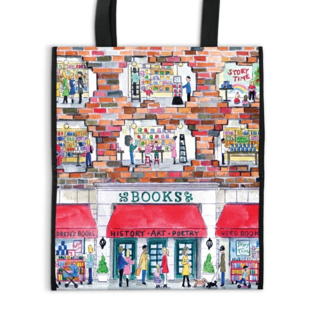 Michael Storrings A Day at the Bookstore Reusable Shopping Bag, Tote bag Book
