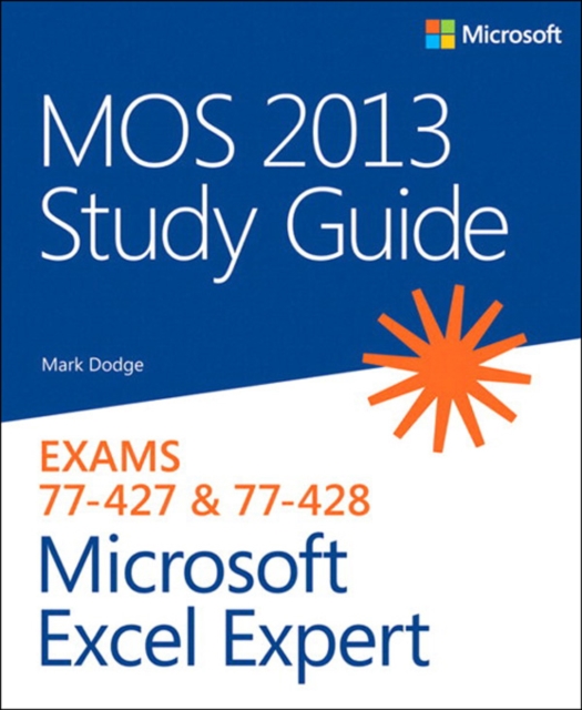 MOS 2013 Study Guide for Microsoft Excel Expert, PDF eBook