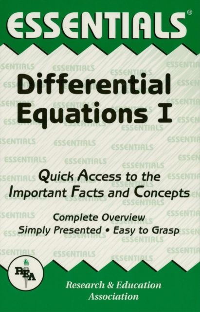 Differential Equations I Essentials, EPUB eBook