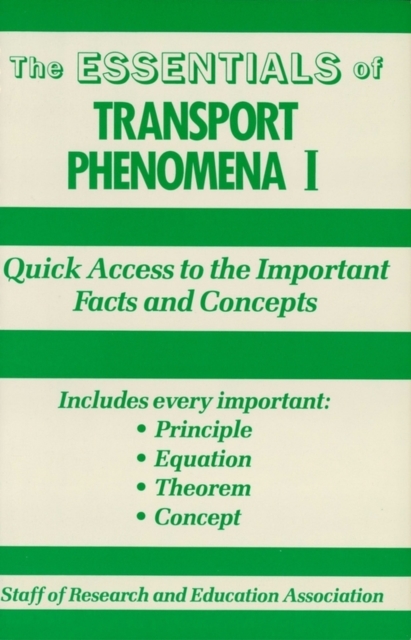 Transport Phenomena I Essentials, EPUB eBook