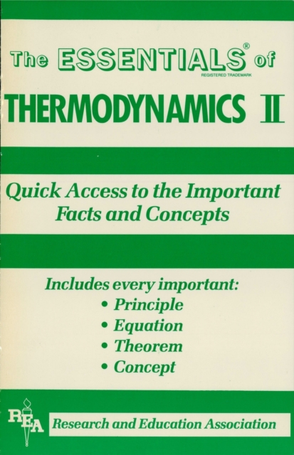 Thermodynamics II Essentials, EPUB eBook
