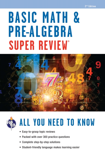 Basic Math & Pre-Algebra Super Review, EPUB eBook