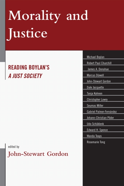 Morality and Justice : Reading Boylan's 'A Just Society', Hardback Book