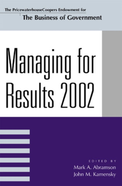 Managing For Results 2002, Hardback Book