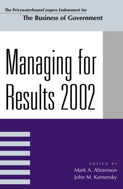 Managing For Results 2002, Paperback / softback Book