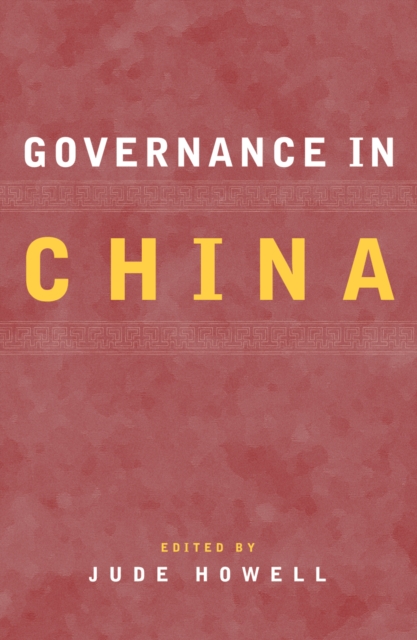 Governance in China, Paperback / softback Book