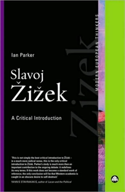 Slavoj Zizek : A Critical Introduction, Hardback Book