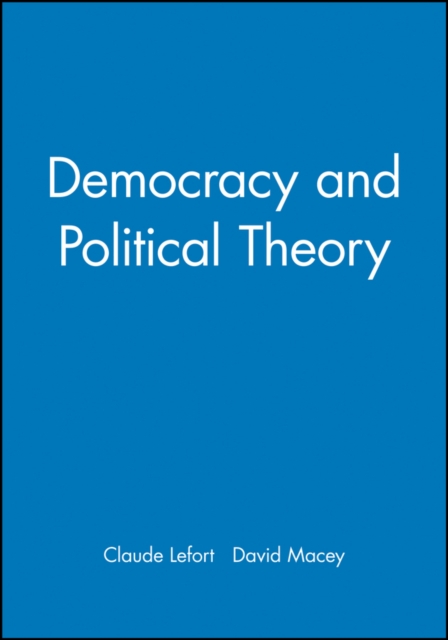 Democracy and Political Theory, Hardback Book