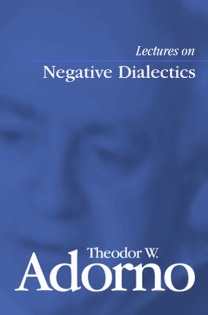 Lectures on Negative Dialectics : Fragments of a Lecture Course 1965/1966, Hardback Book