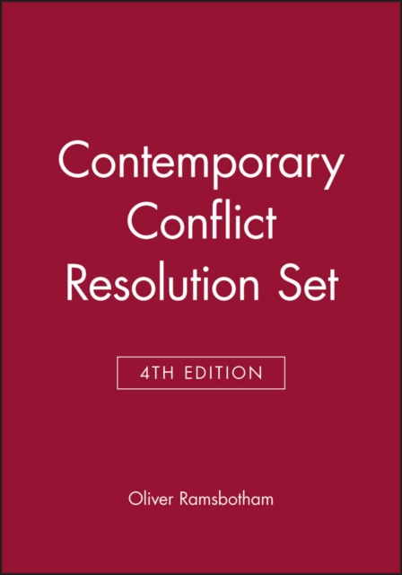 Contemporary Conflict Resolution, 4e Set, Paperback / softback Book