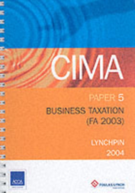 BUSINESS TAXATION FA 2003 P5, Paperback Book