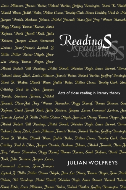 Readings : Acts of Close Reading in Literary Theory, Paperback / softback Book
