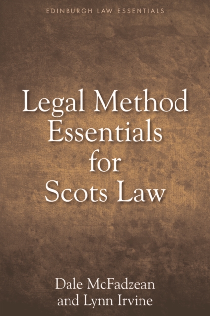 Legal Method Essentials for Scots Law, PDF eBook