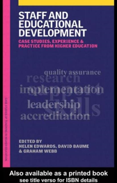 Staff and Educational Development : Case Studies, Experience and Practice, Paperback / softback Book