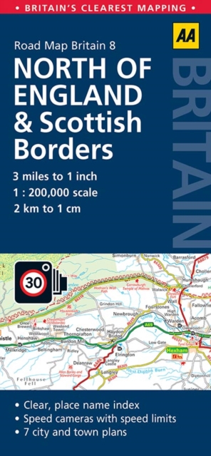 North England & Scottish Borders, Sheet map, folded Book