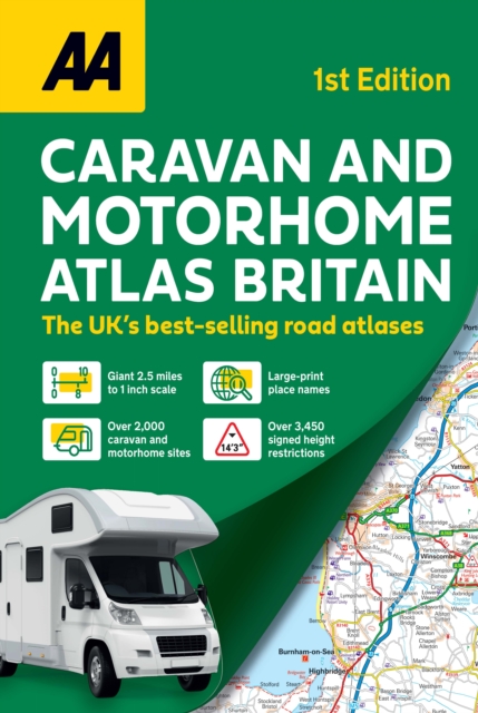 AA Caravan & Motorhome Atlas, Paperback / softback Book