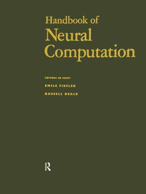 Handbook of Neural Computation, Hardback Book