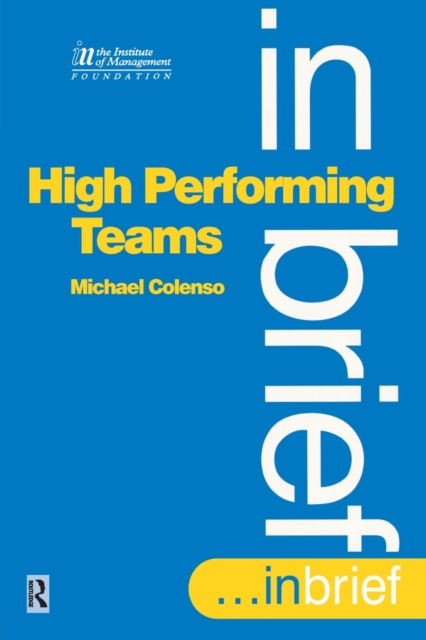 High Performing Teams In Brief, Paperback / softback Book
