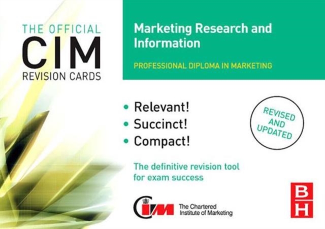 CIM Revision Cards Marketing Research and Information, Hardback Book