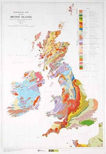 Geological Map of the British Islands, Sheet map, flat Book