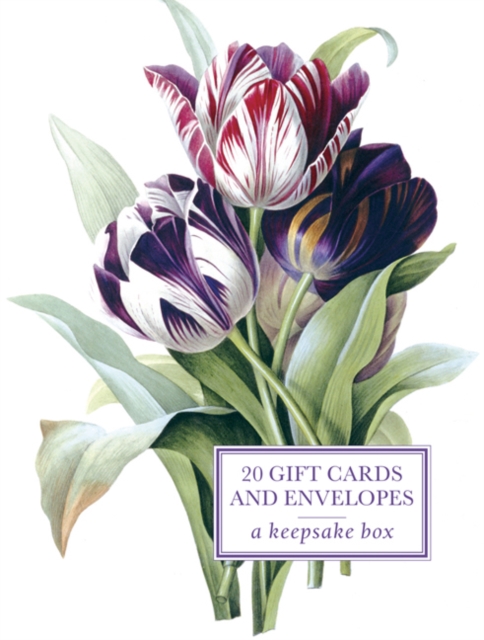 Tin Box of 20 Gift Cards and Envelopes: Redoute Tulip, Cards Book